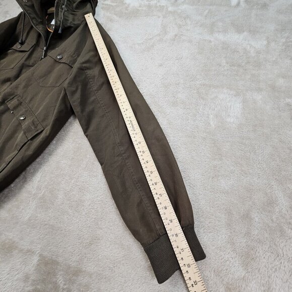 Levi's Military Field Jacket Coat Mens Sz L Green Khaki Cargo Pocket Long Sleeve - Picture 5 of 10
